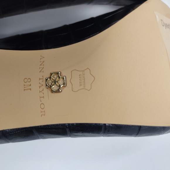 Women's Ann Taylor Bianca Black Pointy Heel Size 8 Style #356129 - Picture 9 of 11